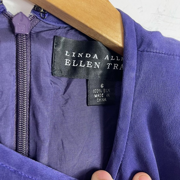 90s purple mini dress - Picture 3 of 4